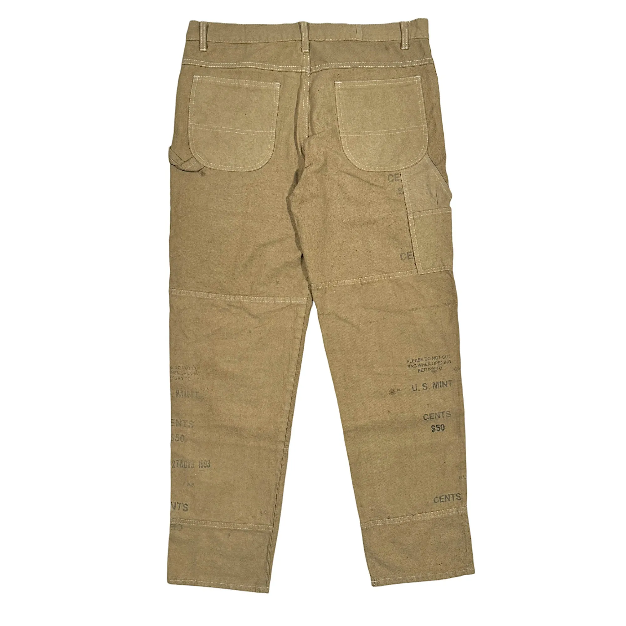 1/1 Canvas Bank Bag Double Knee Carpenter Pants
