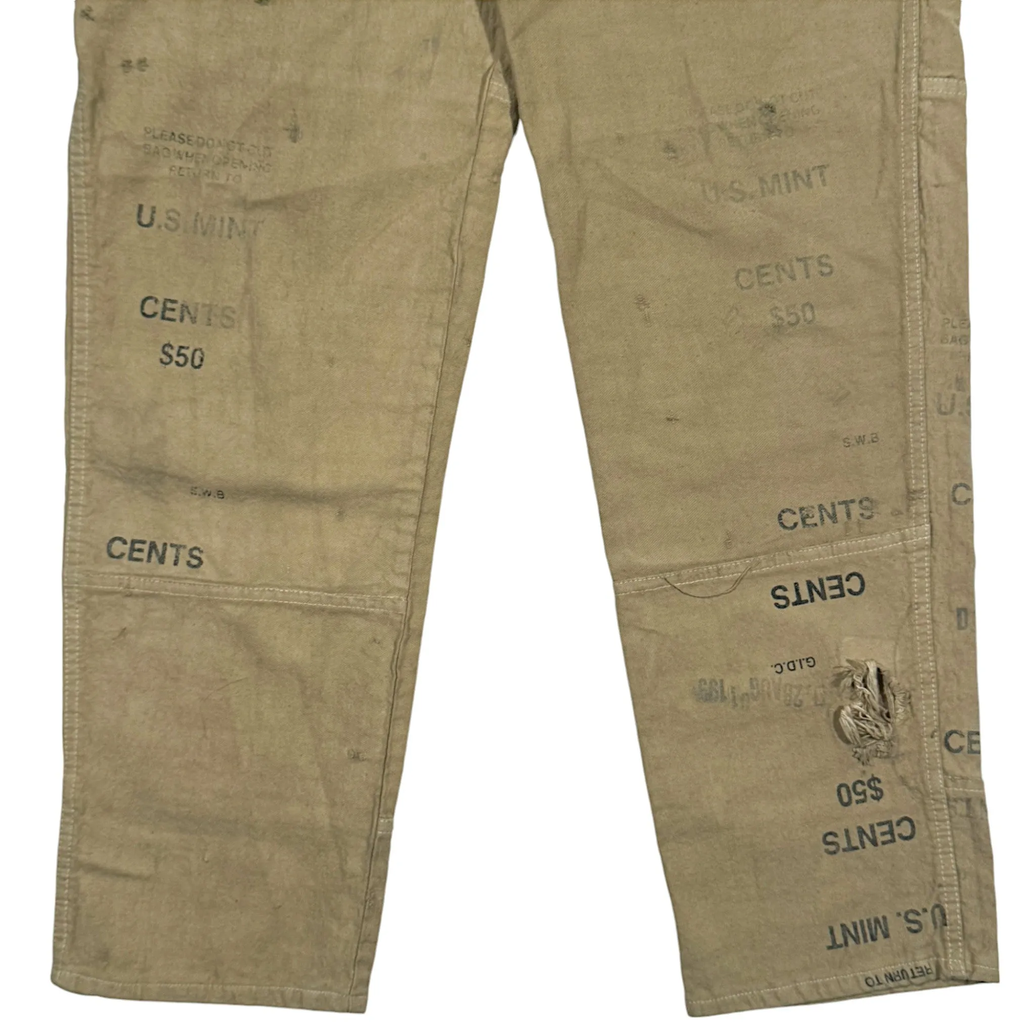 1/1 Canvas Bank Bag Double Knee Carpenter Pants