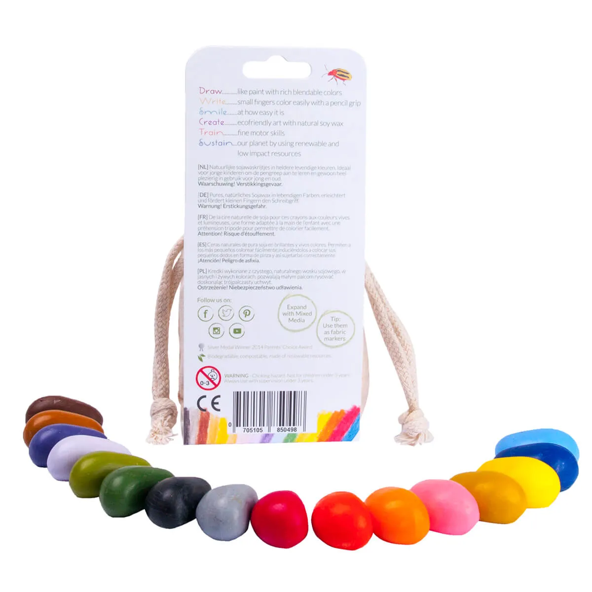 16 Piece Set in Cotton Bag by Crayon Rocks