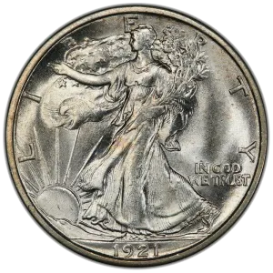 1921-S Walking Liberty Half Dollar 50C