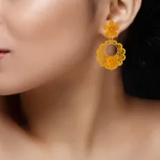 22k Jewellery Full Set With Floral Design And Intricate Craftsmanship