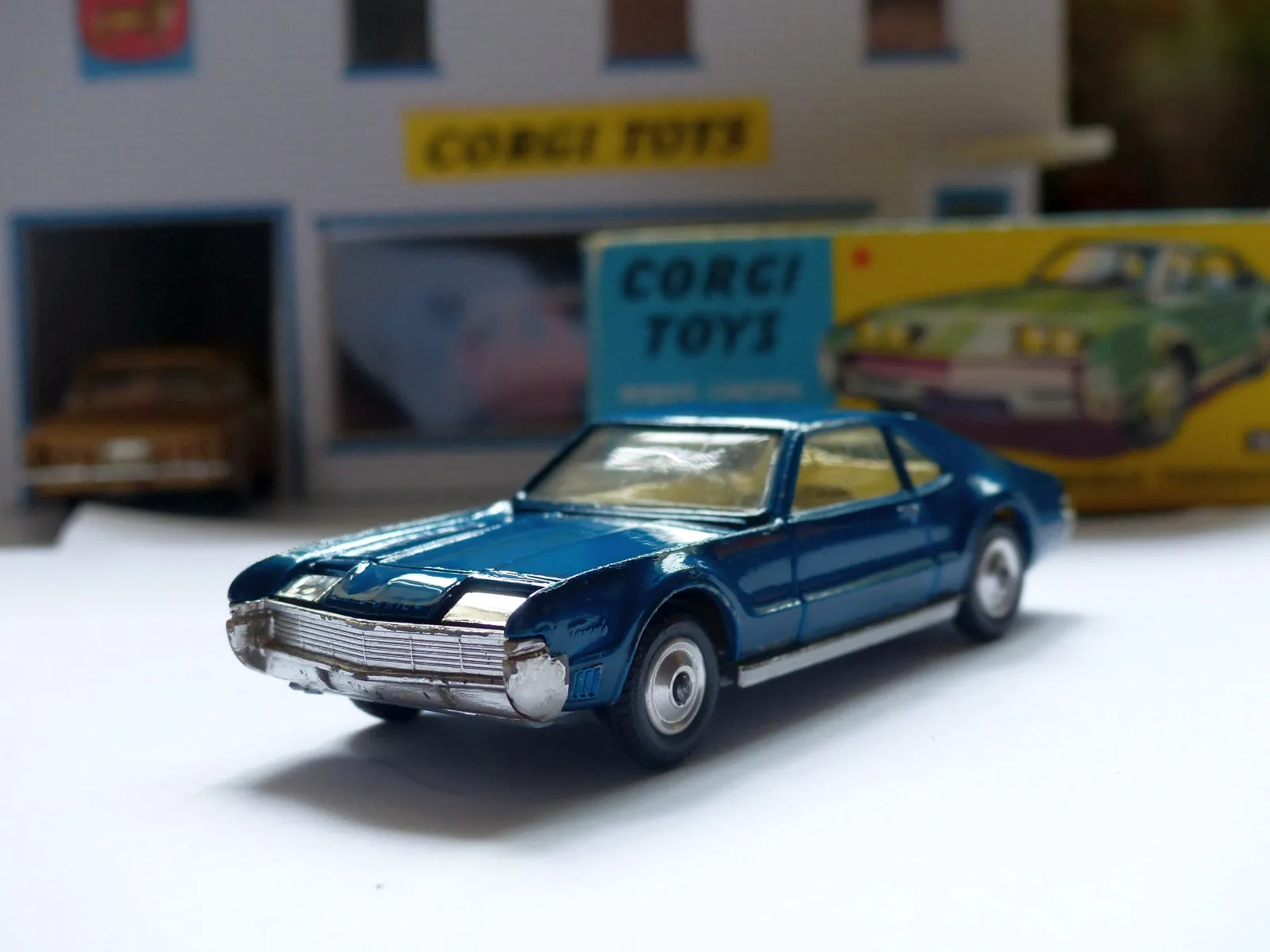 264 Oldsmobile Toronado with shaped wheels and original box