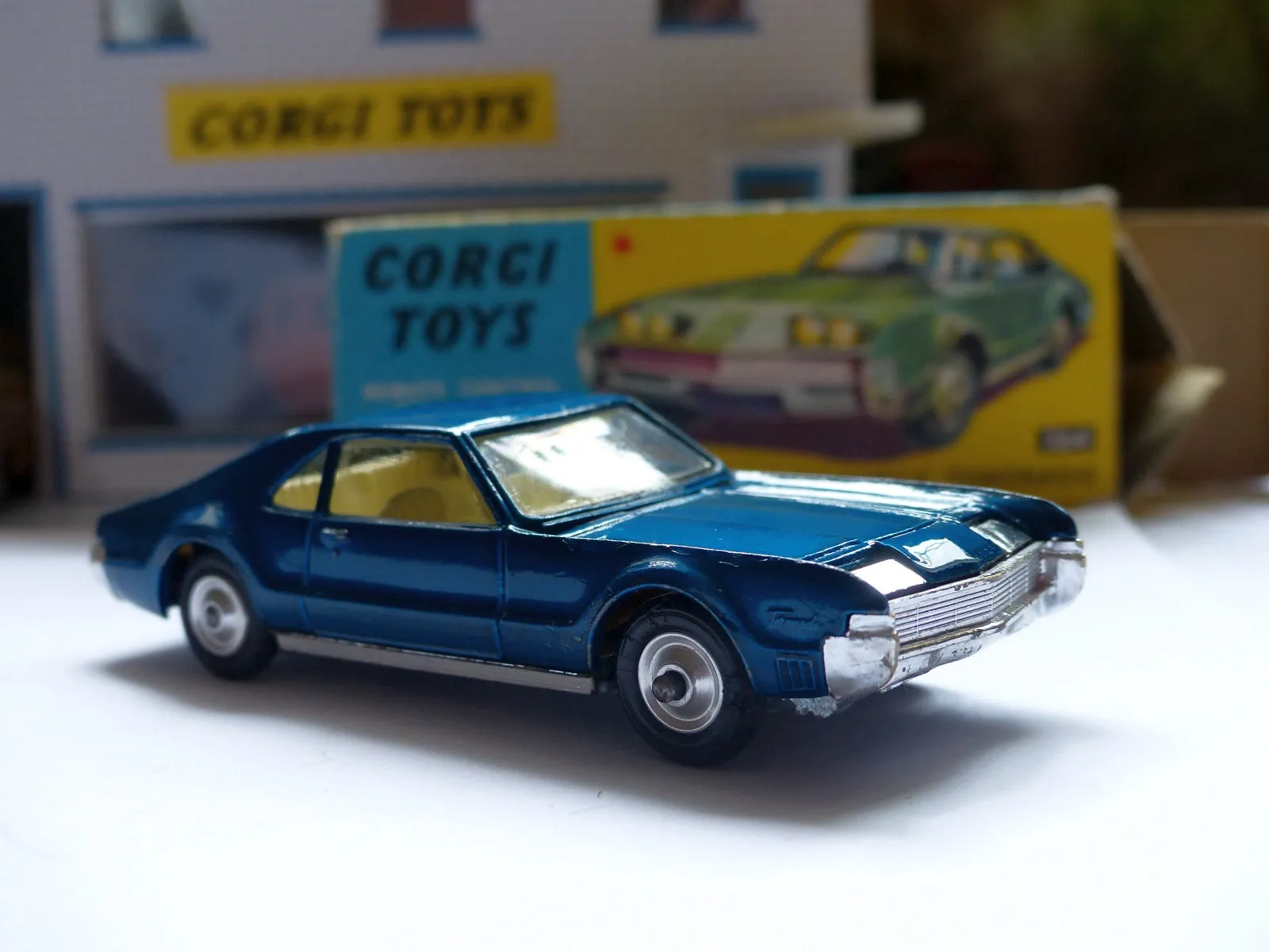 264 Oldsmobile Toronado with shaped wheels and original box