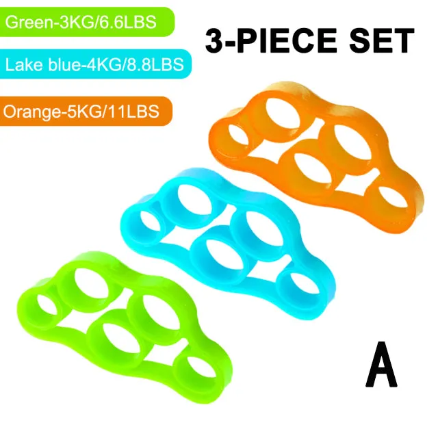 3PCS Finger Gripper Silicone Hand Gripper Resistance Band
