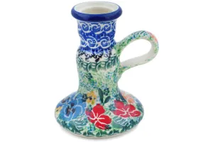 4" Candle Holder - Vibrant Bouquet