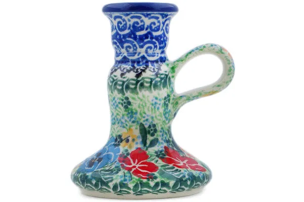 4" Candle Holder - Vibrant Bouquet