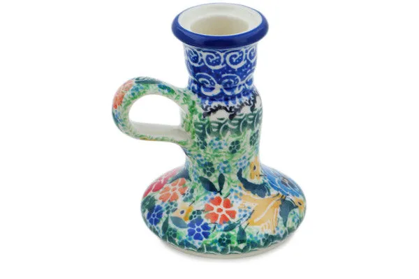 4" Candle Holder - Vibrant Bouquet
