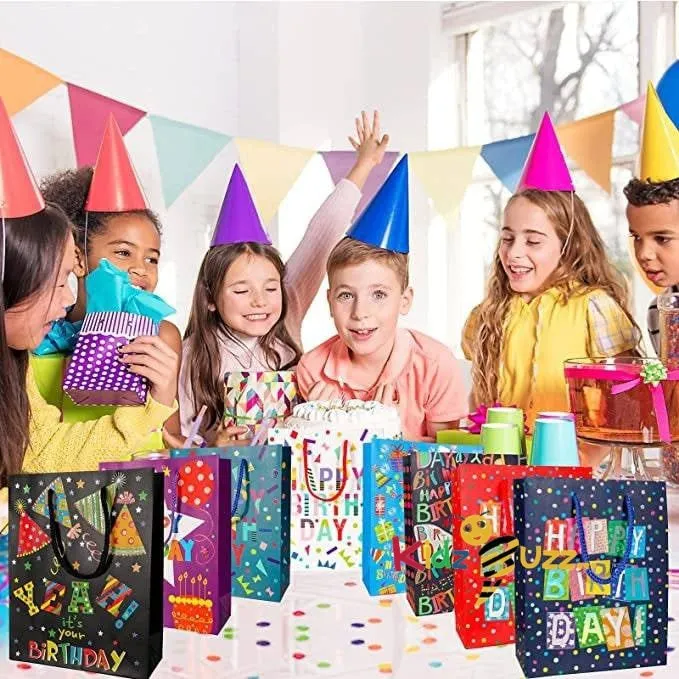 8 Pc Birthday Gift Bags