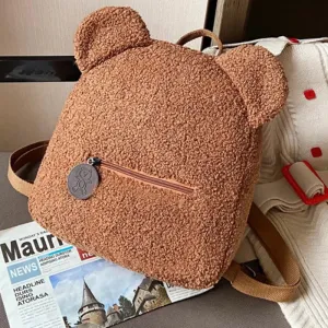 Adorable Plush Bear Backpack for Kids - Perfect for School & Play!