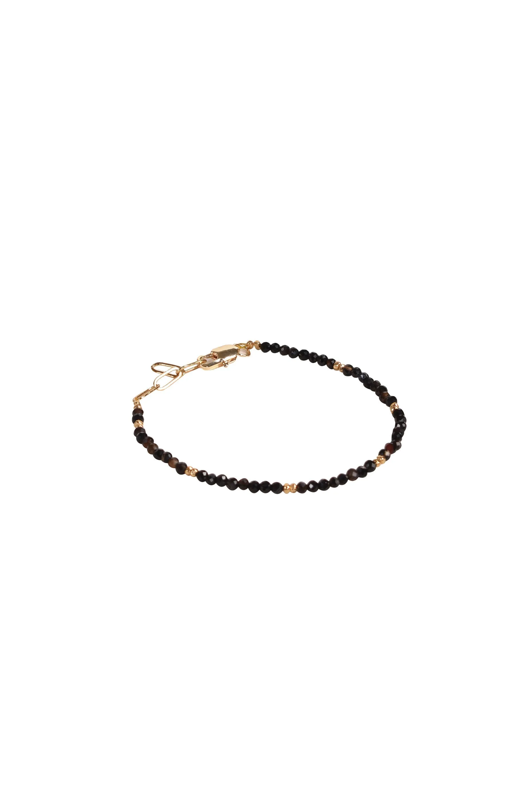 Alouette Design
 Seed Bracelet - Black & Silver