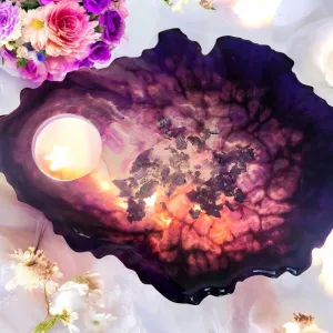 Amethyst Makeup Nail Pallet or Coaster