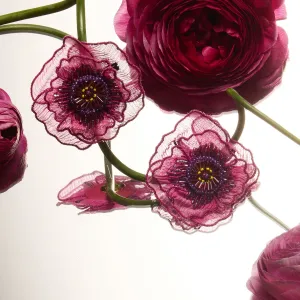 Anemone Studs Magenta
