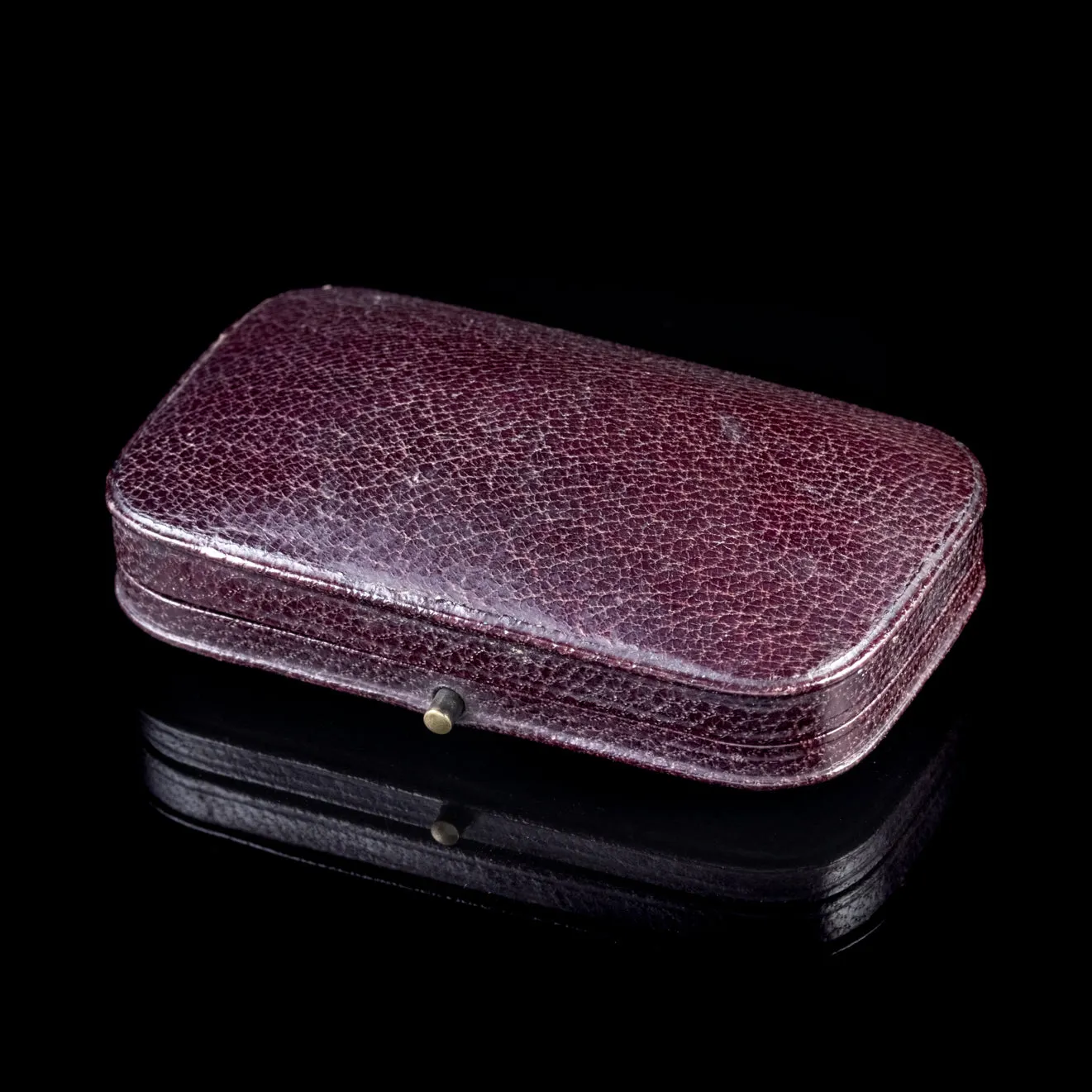 Antique Victorian Ruby Pearl Brooch 9Ct Gold Circa 1900 Boxed