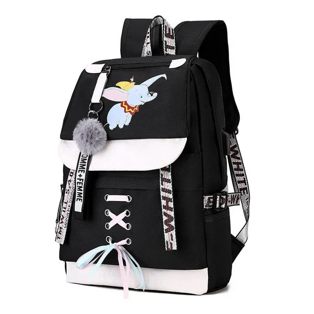 Ashoreshop women students smart back pack cellphone charger students backpacks