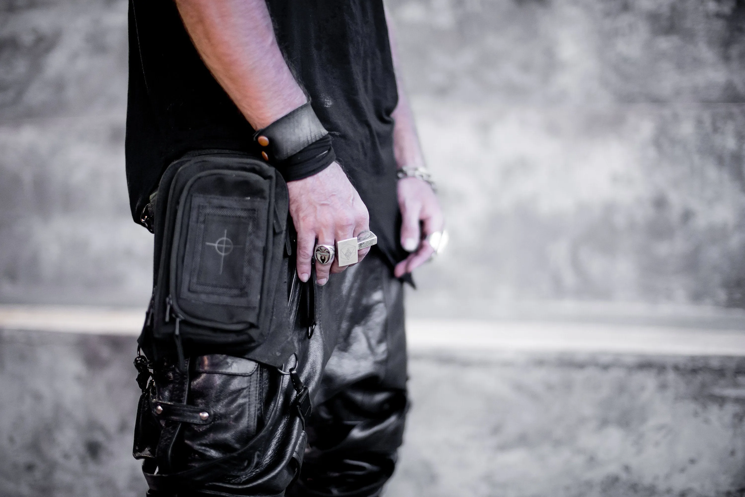 Black on Black Ultimate Hip Holster Waist Bag