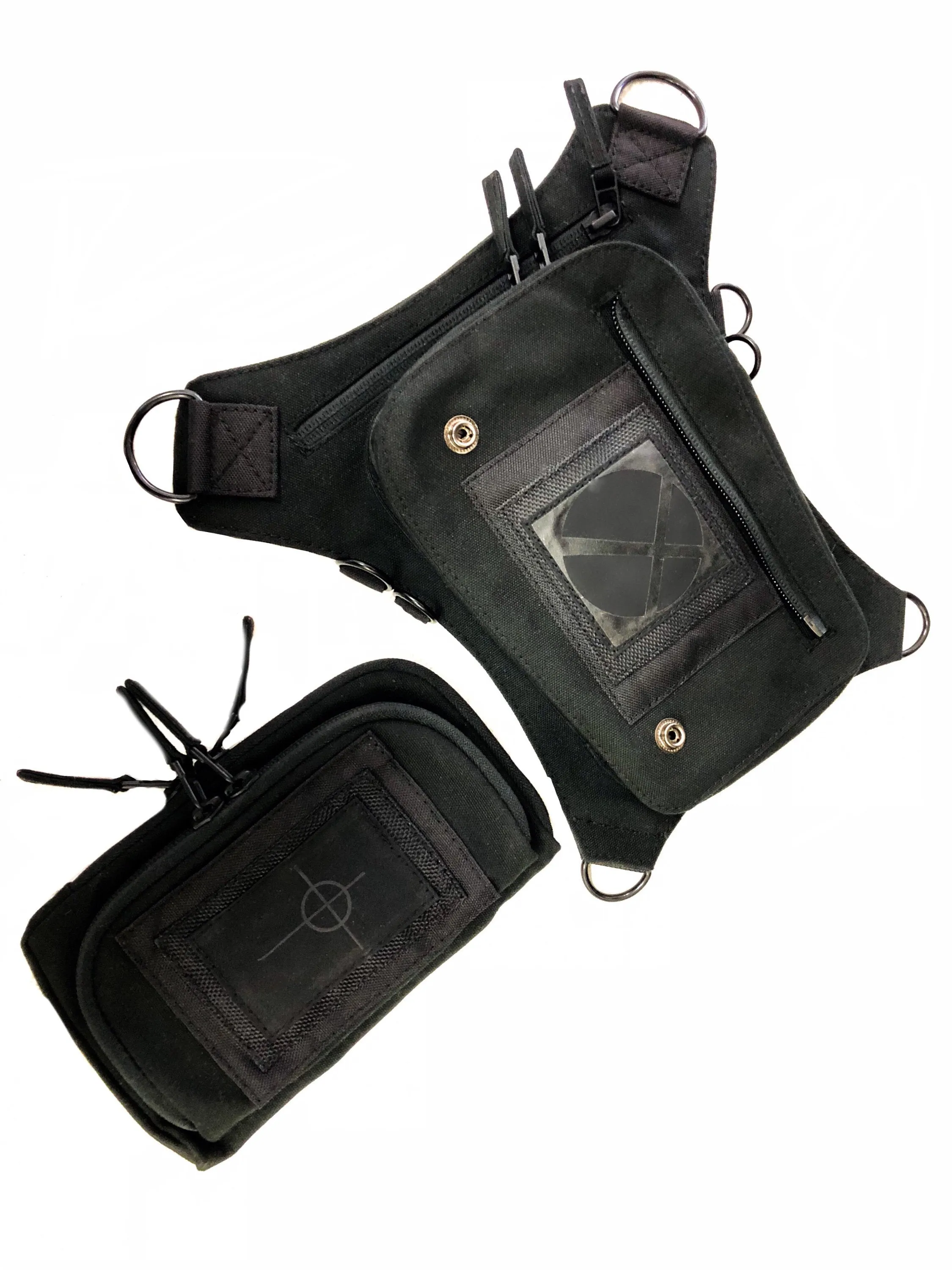 Black on Black Ultimate Hip Holster Waist Bag