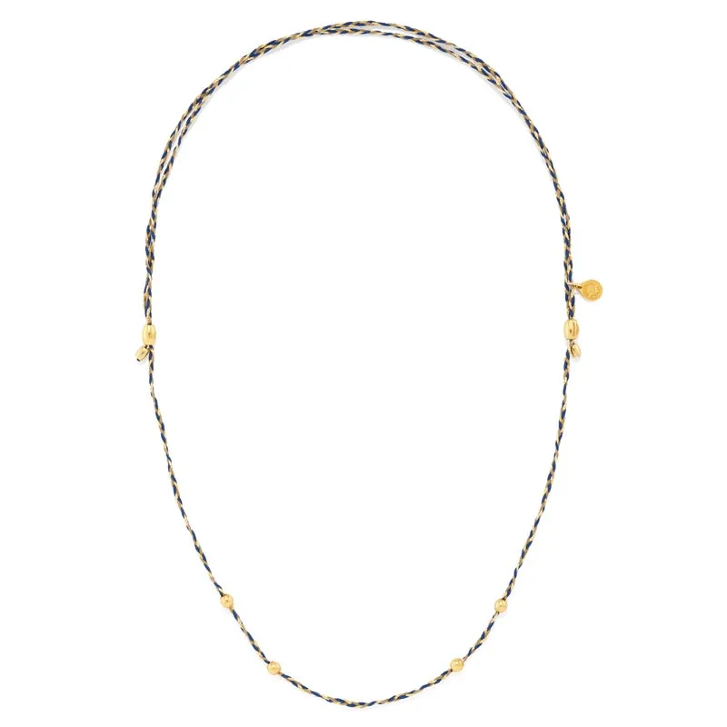 Blue Precious Threads Necklace