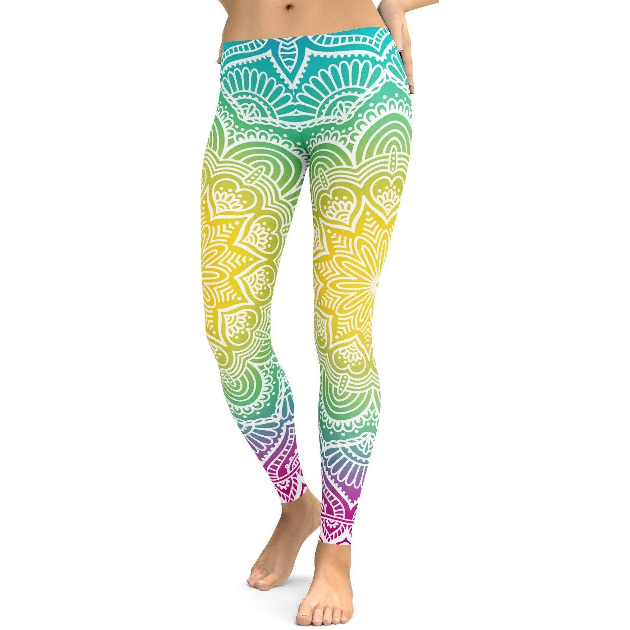 Bright Sun Mandala Leggings