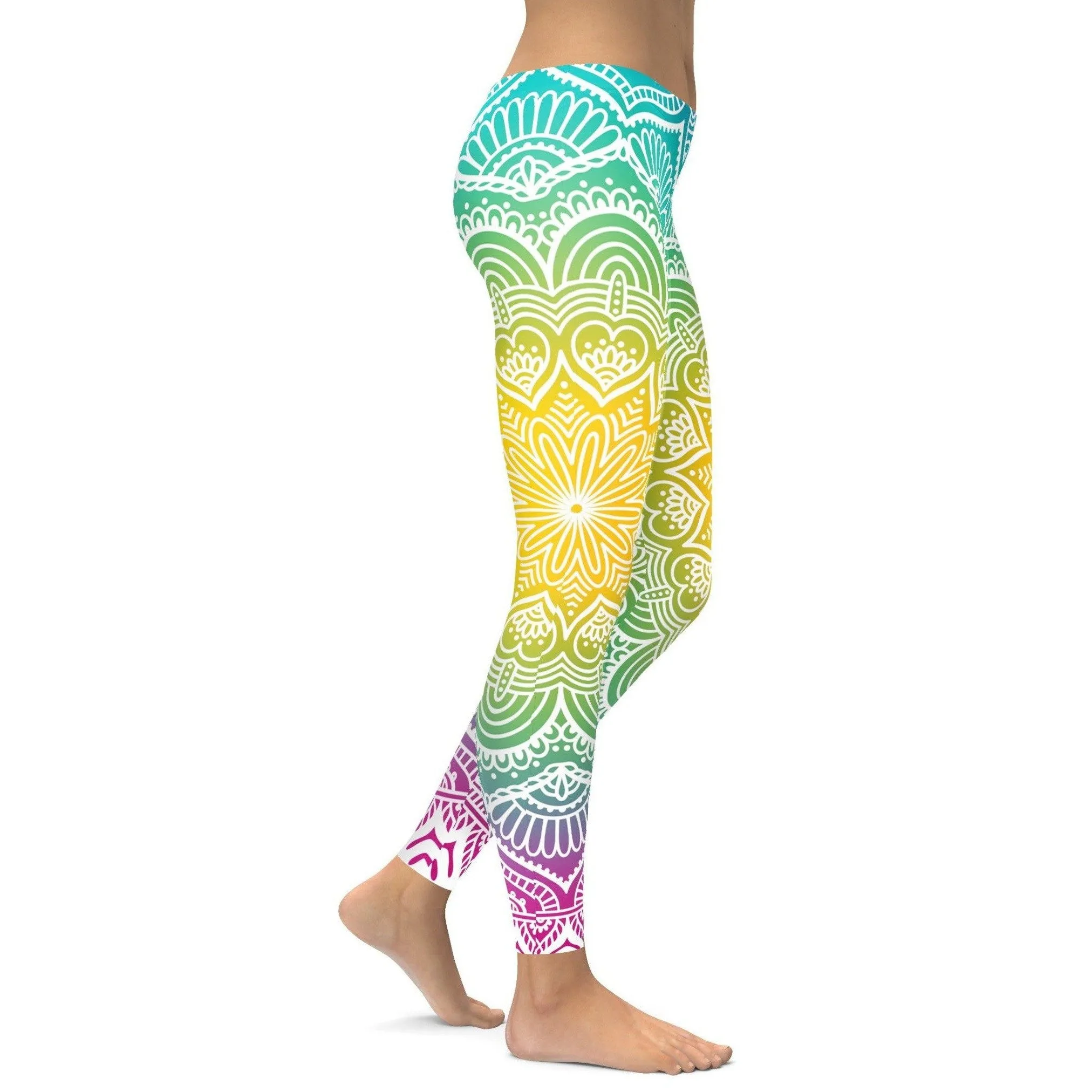Bright Sun Mandala Leggings