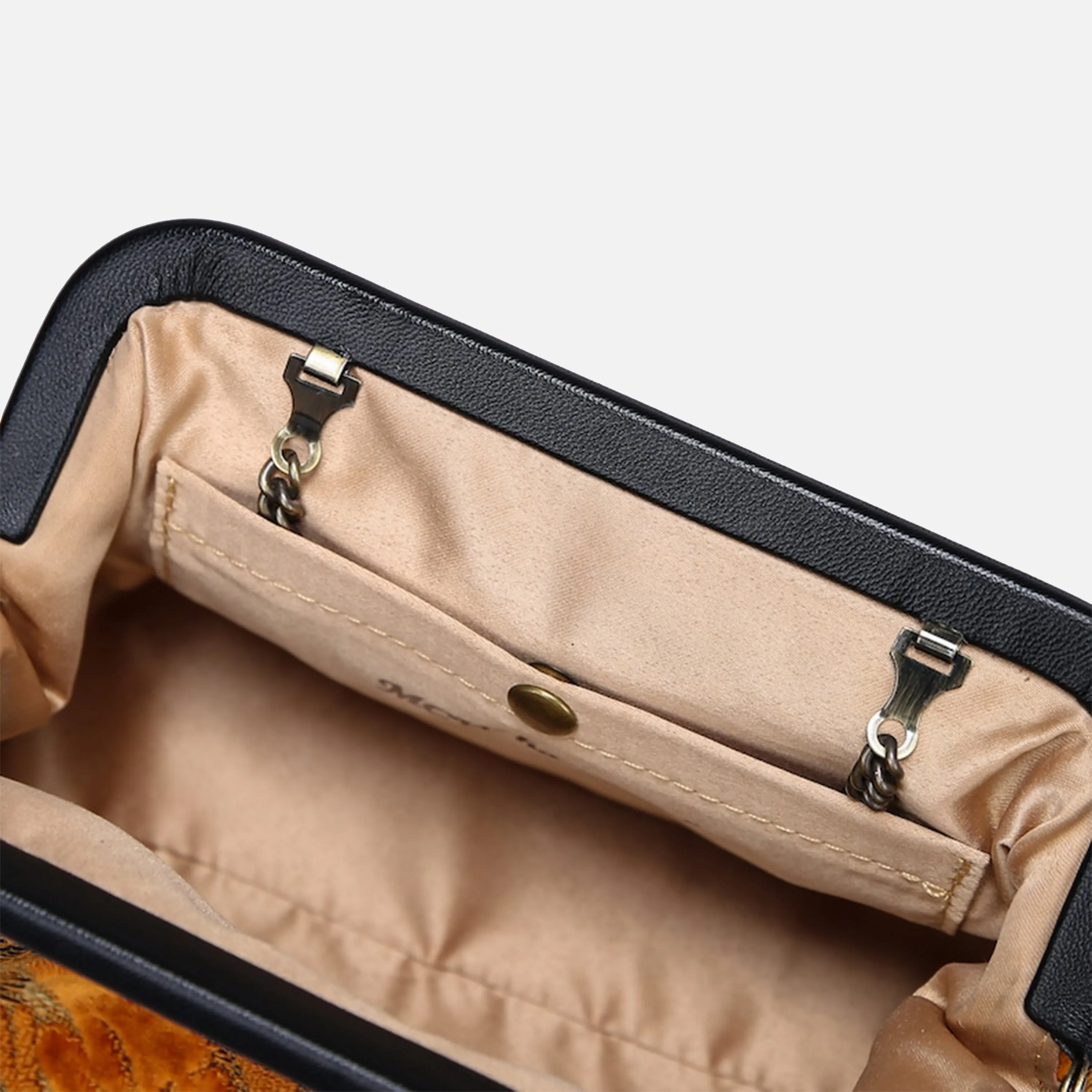 Burnout Velvet Orange Evening Bag Clutch