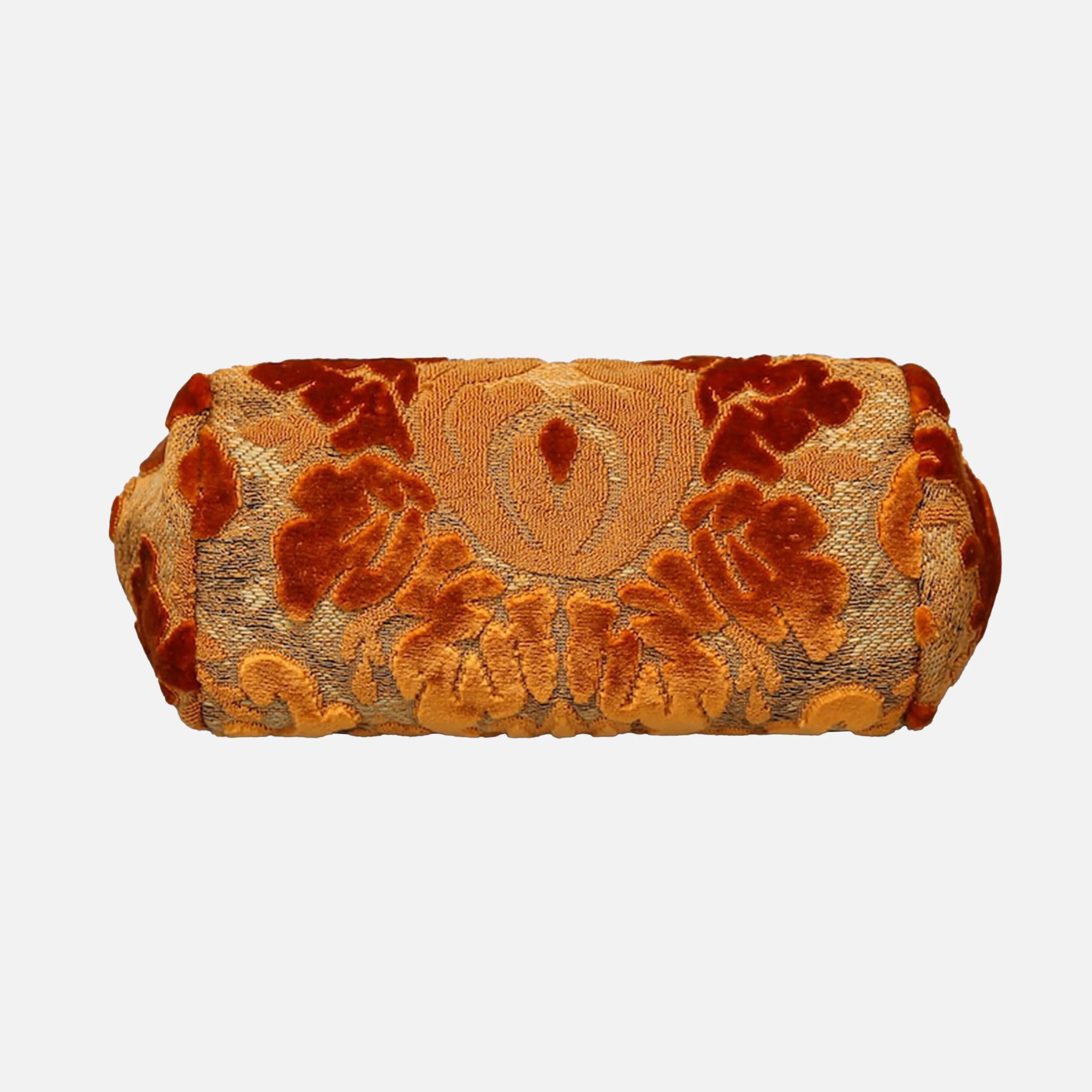 Burnout Velvet Orange Evening Bag Clutch