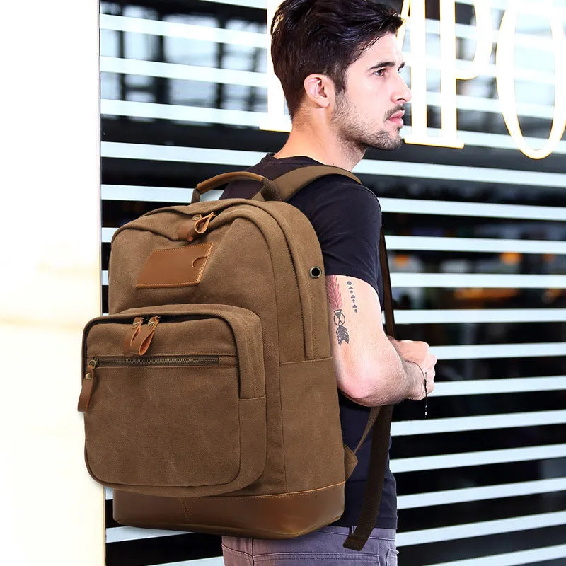 Canvas Backpack Teens School Bag