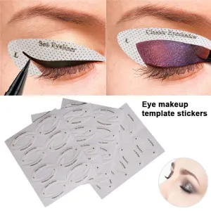 Cat Eye Makeup Eyebrow Stencils & Shadow Template Styling Tool Drawing Guide