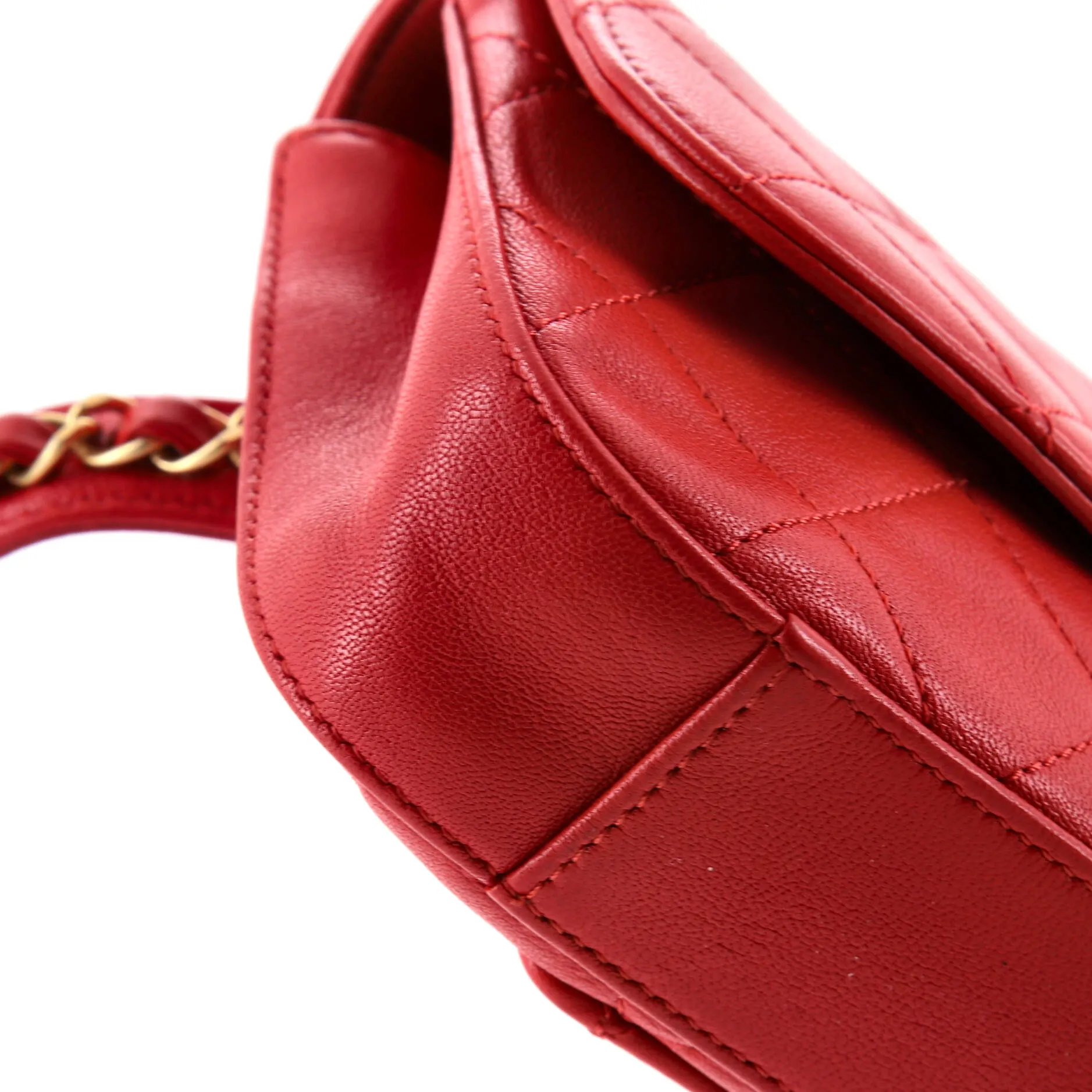 Chain Infinity Waist Bag Quilted Lambskin