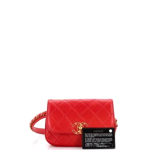 Chain Infinity Waist Bag Quilted Lambskin