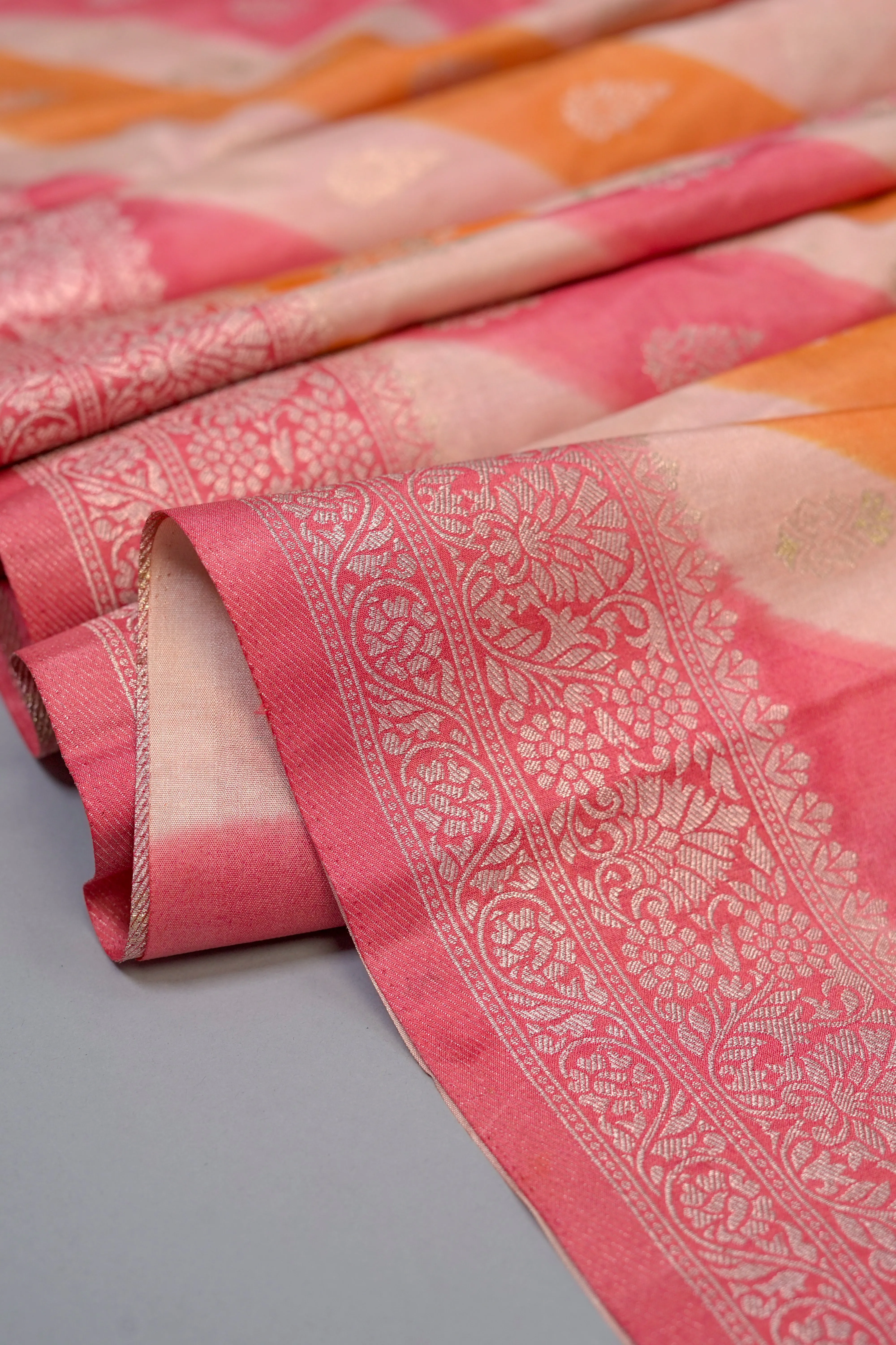 Chanderi Silk Saree Red