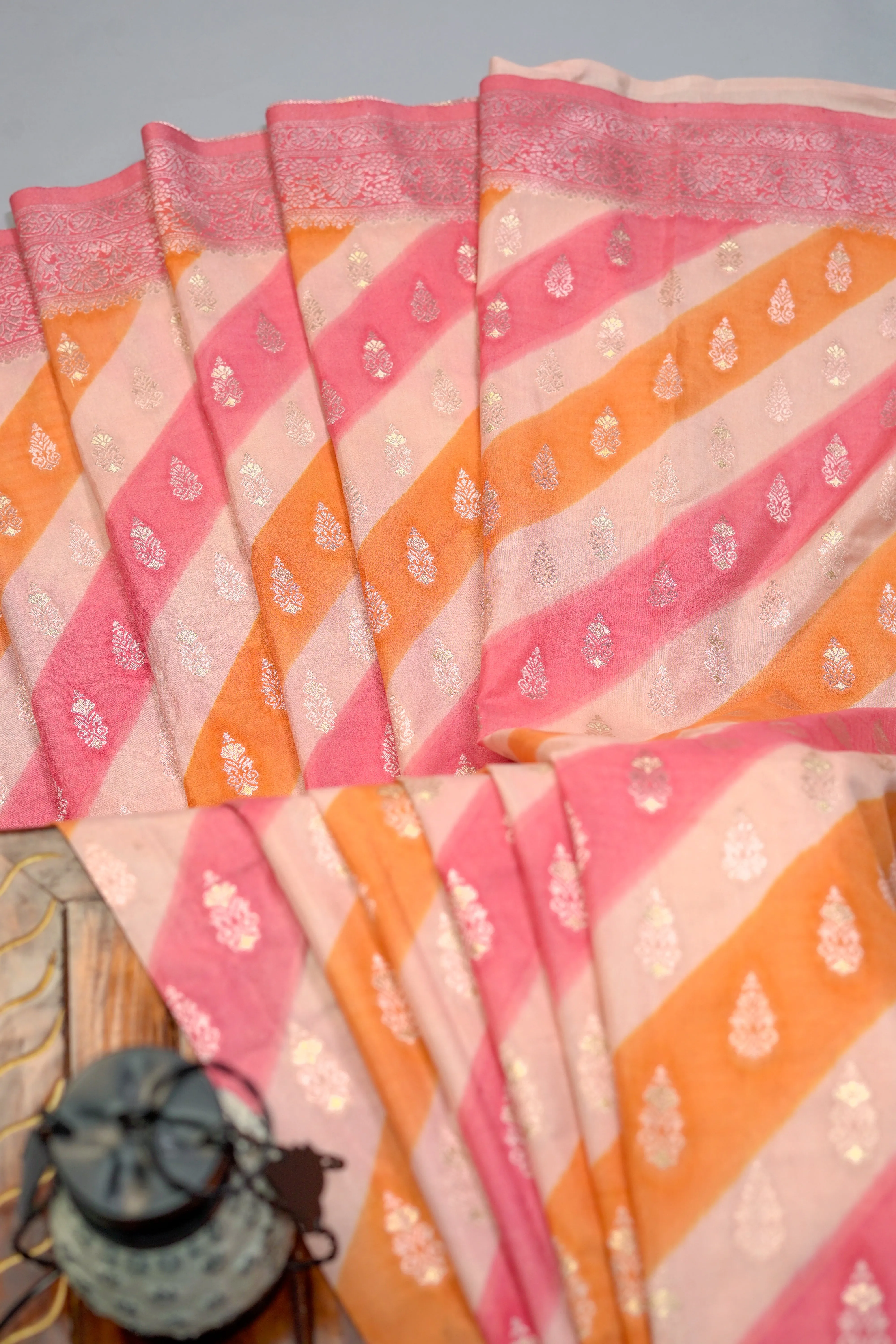 Chanderi Silk Saree Red