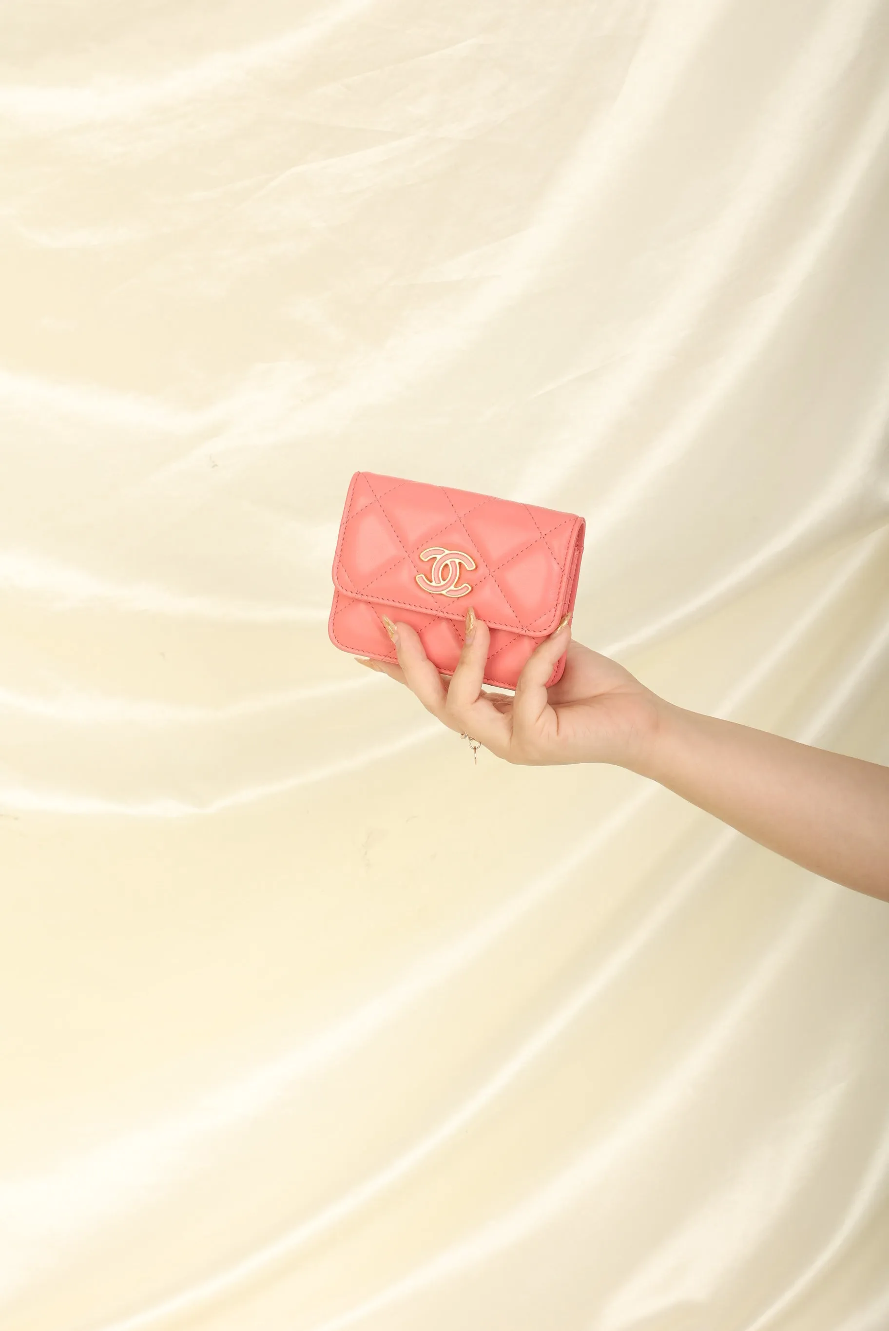 Chanel 2021 Lambskin Chain Waist Bag