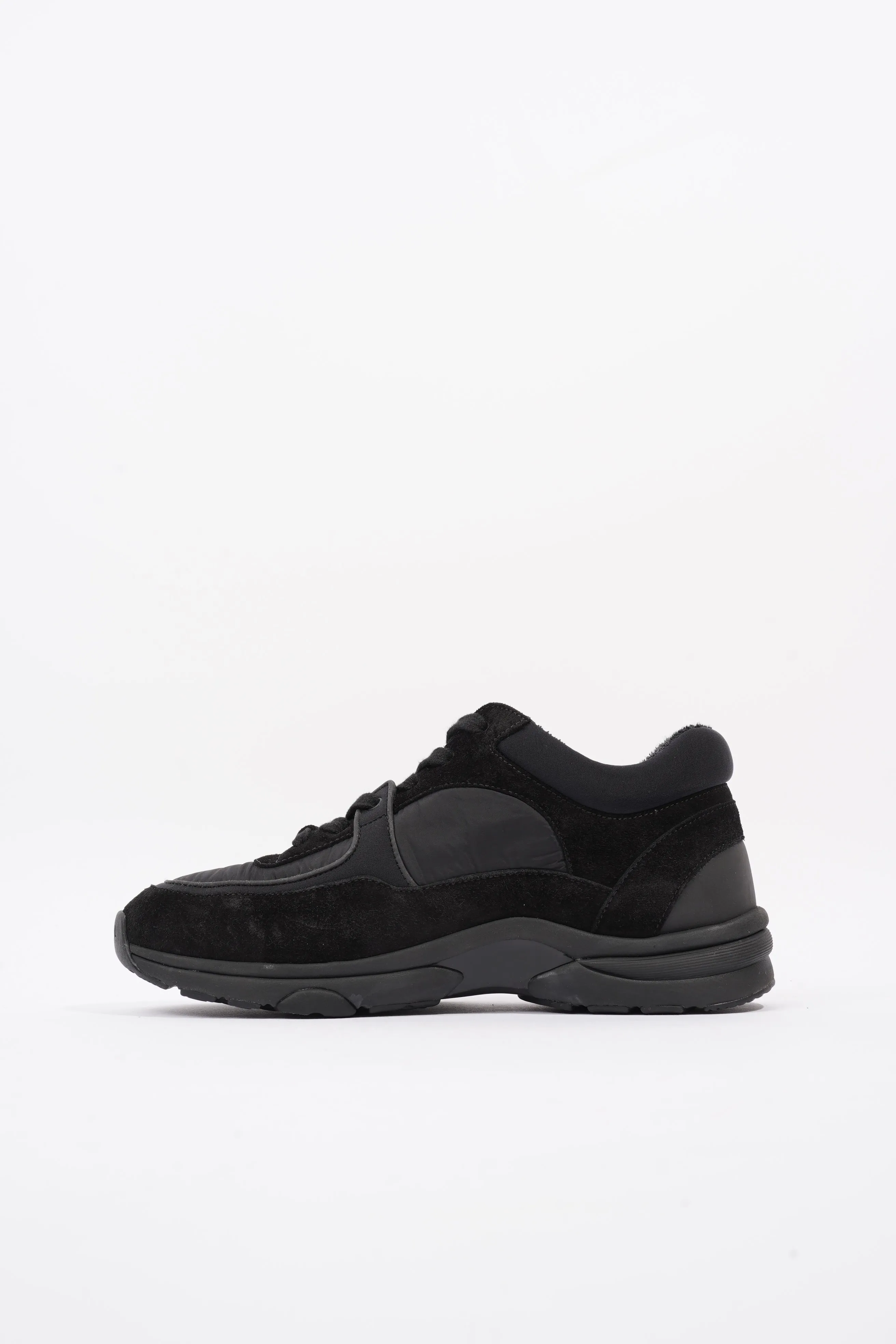 Chanel CC Logo Black Suede EU 38 UK 5