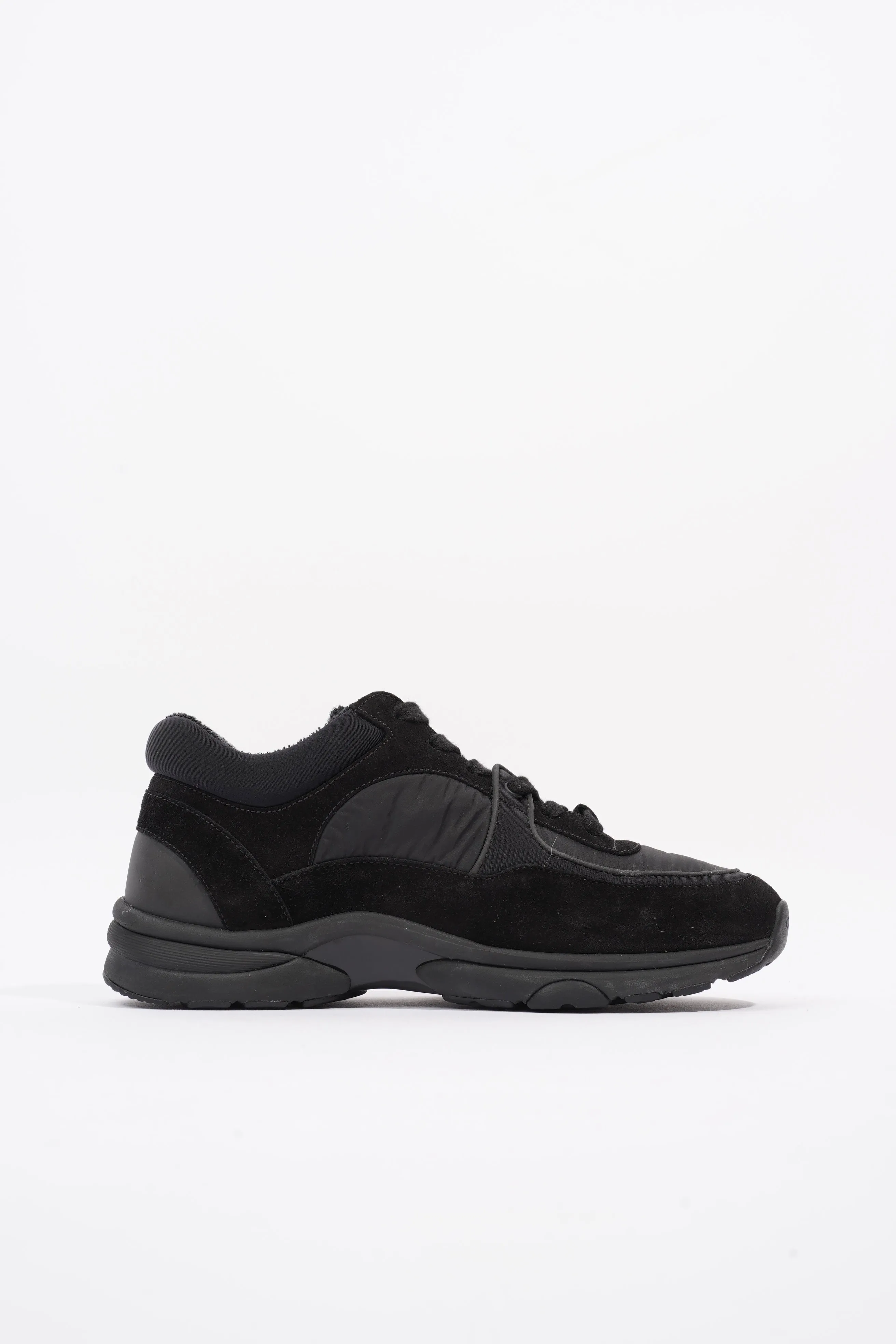 Chanel CC Logo Black Suede EU 38 UK 5