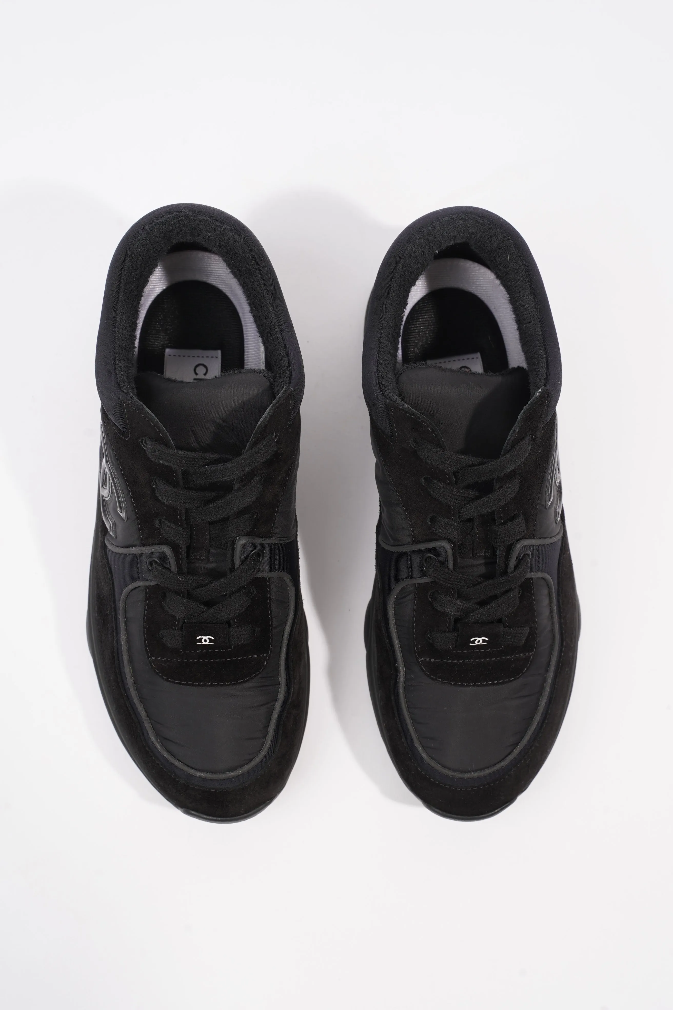 Chanel CC Logo Black Suede EU 38 UK 5