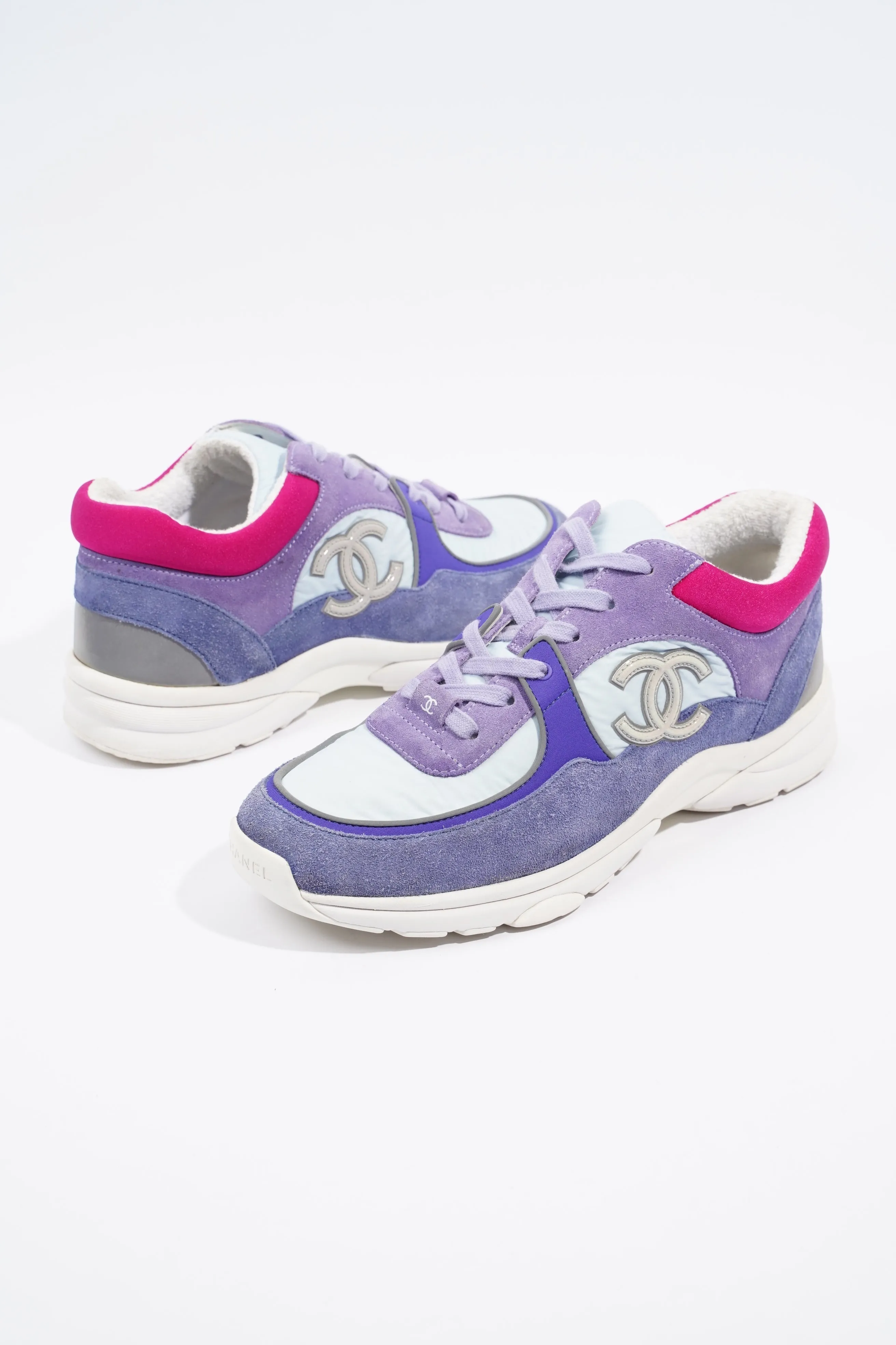 Chanel CC Logo Blue   Lilac EU 41   UK 8