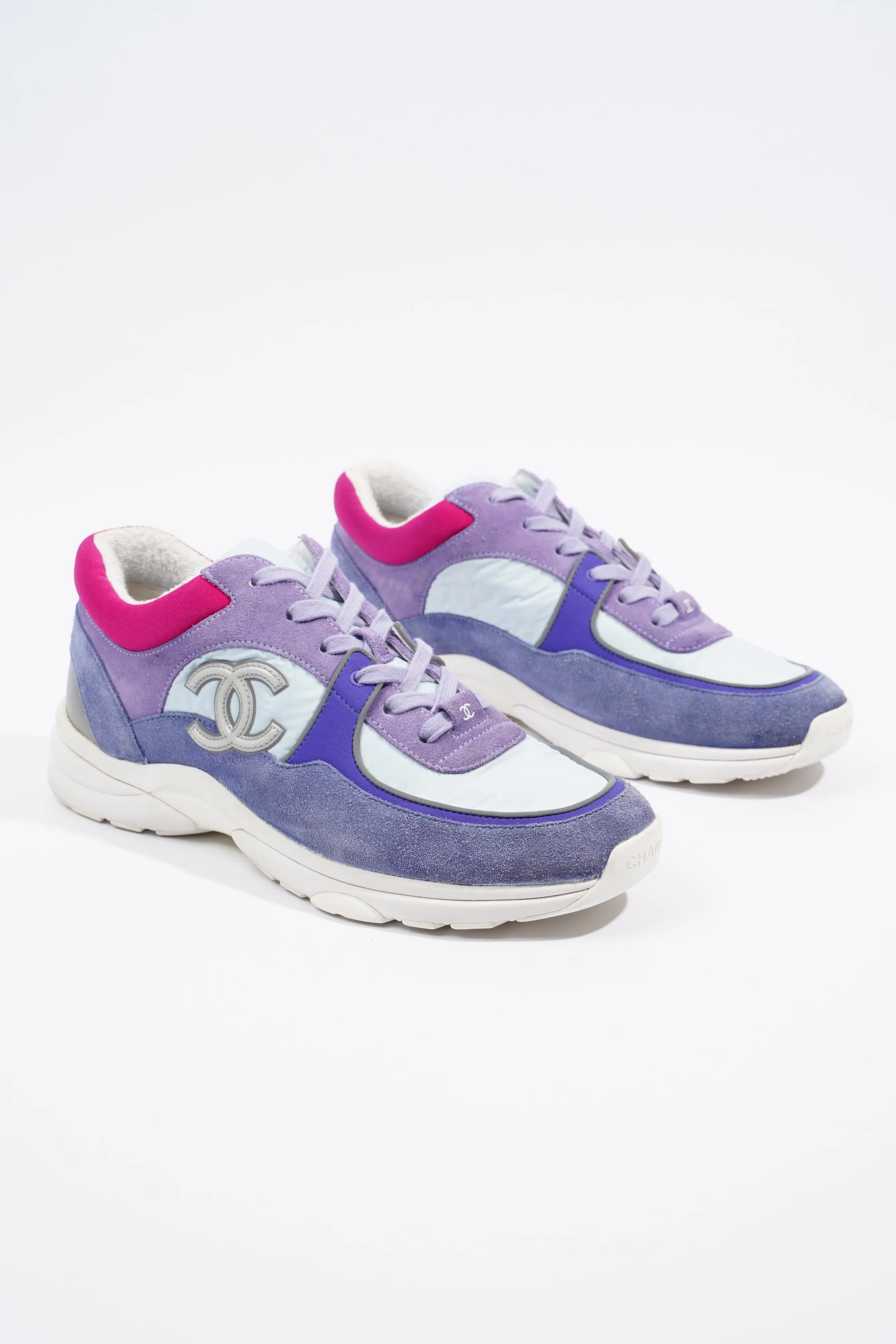 Chanel CC Logo Blue   Lilac EU 41   UK 8