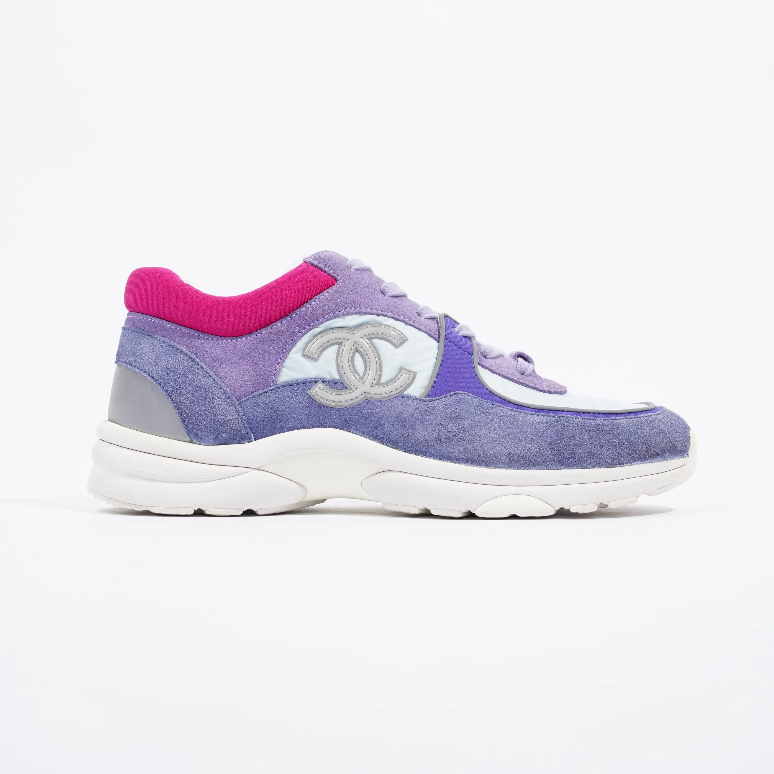 Chanel CC Logo Blue   Lilac EU 41   UK 8
