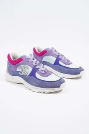 Chanel CC Logo Blue   Lilac EU 41   UK 8
