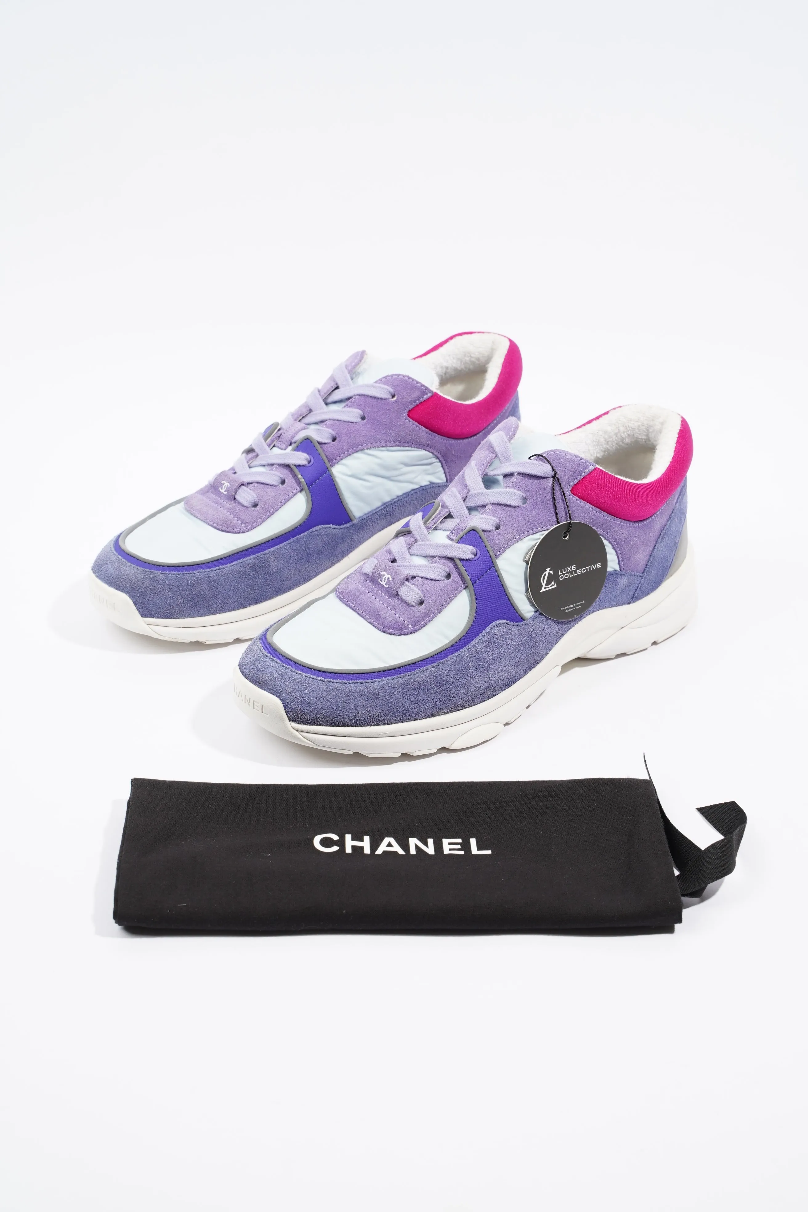Chanel CC Logo Blue   Lilac EU 41   UK 8