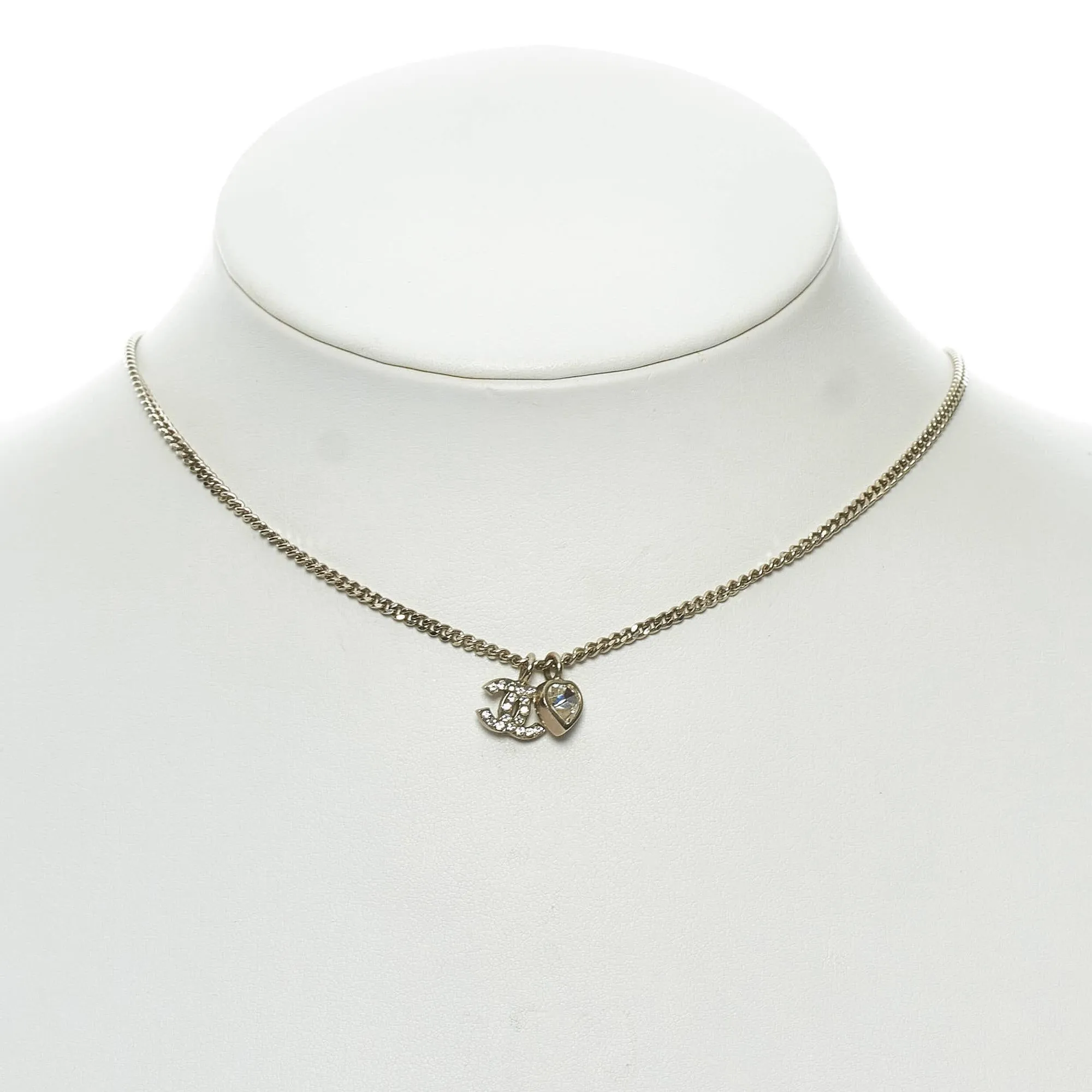 Chanel CC Pendant Rhinestones Necklace (SHG-29616)