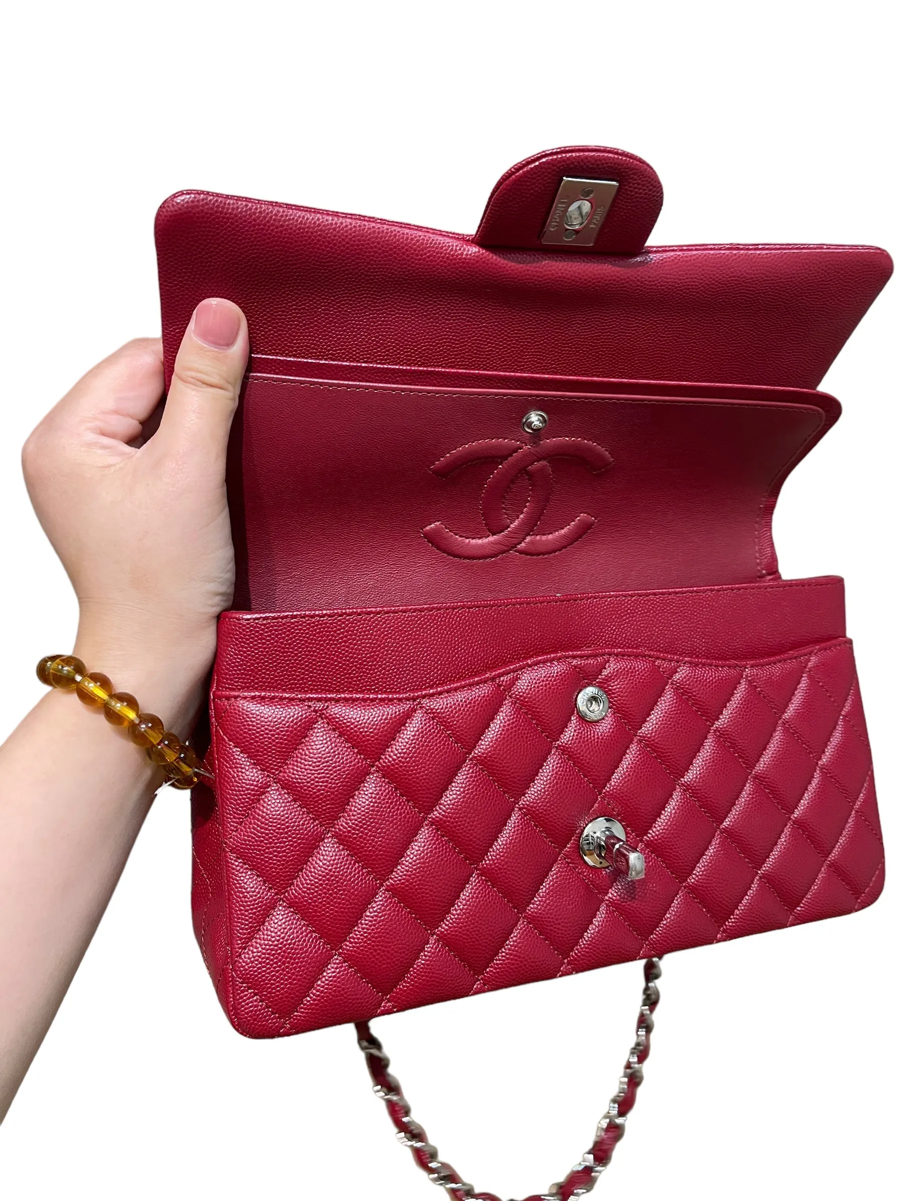 Chanel Classic Medium Flap Bag 17B Red