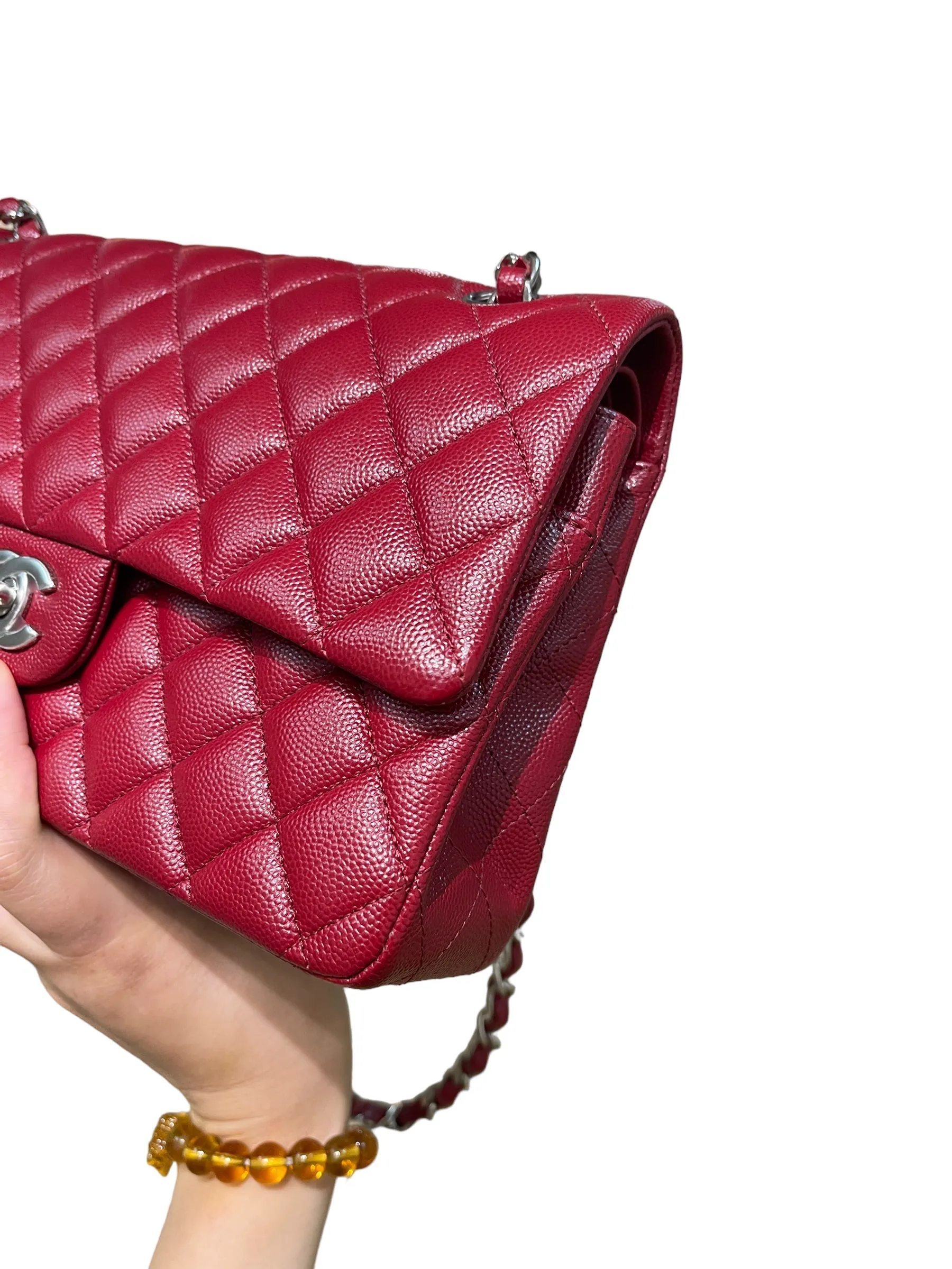 Chanel Classic Medium Flap Bag 17B Red