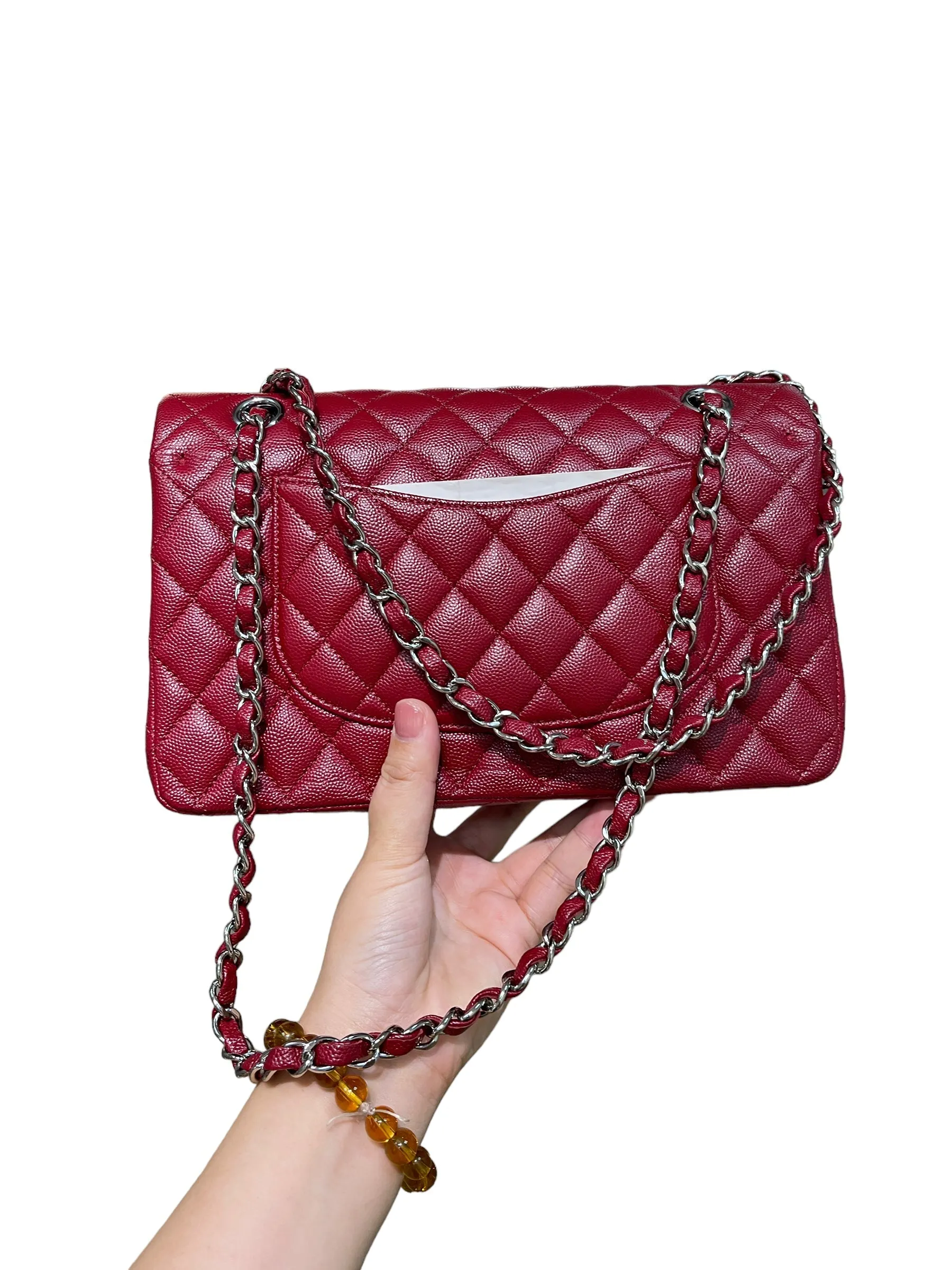 Chanel Classic Medium Flap Bag 17B Red