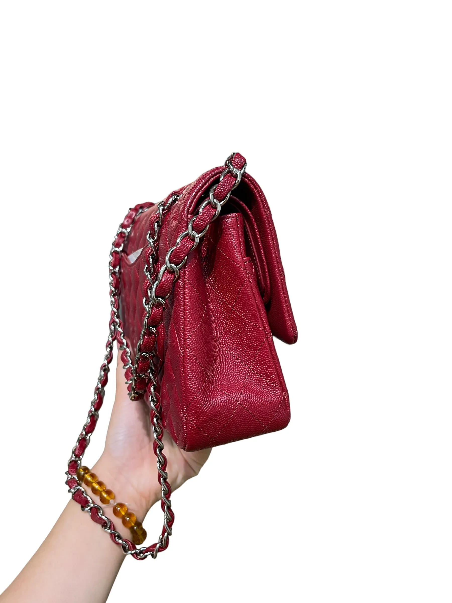 Chanel Classic Medium Flap Bag 17B Red