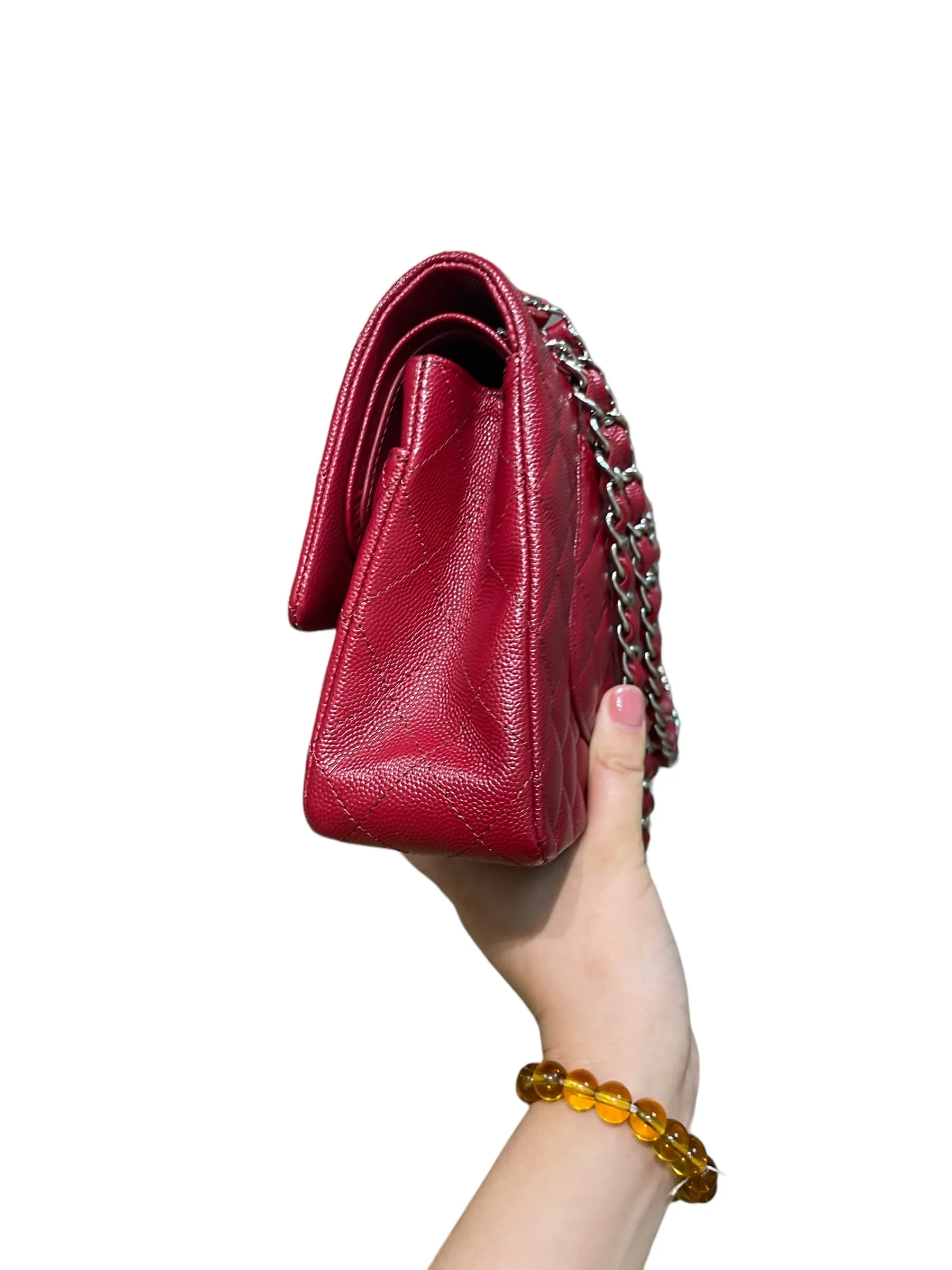 Chanel Classic Medium Flap Bag 17B Red