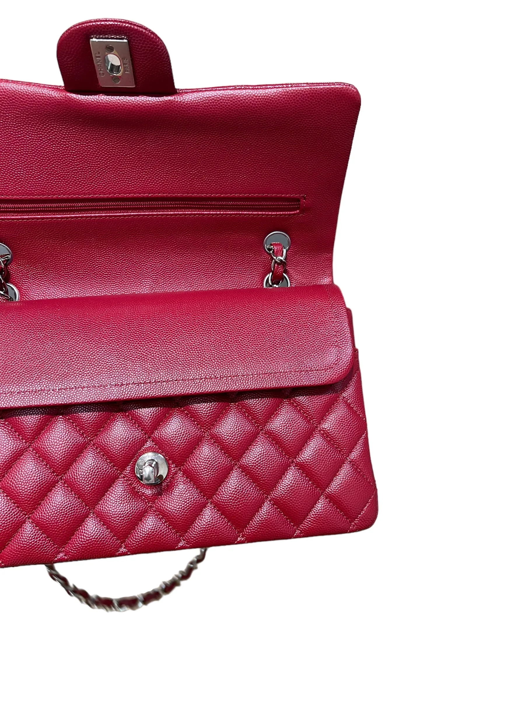 Chanel Classic Medium Flap Bag 17B Red