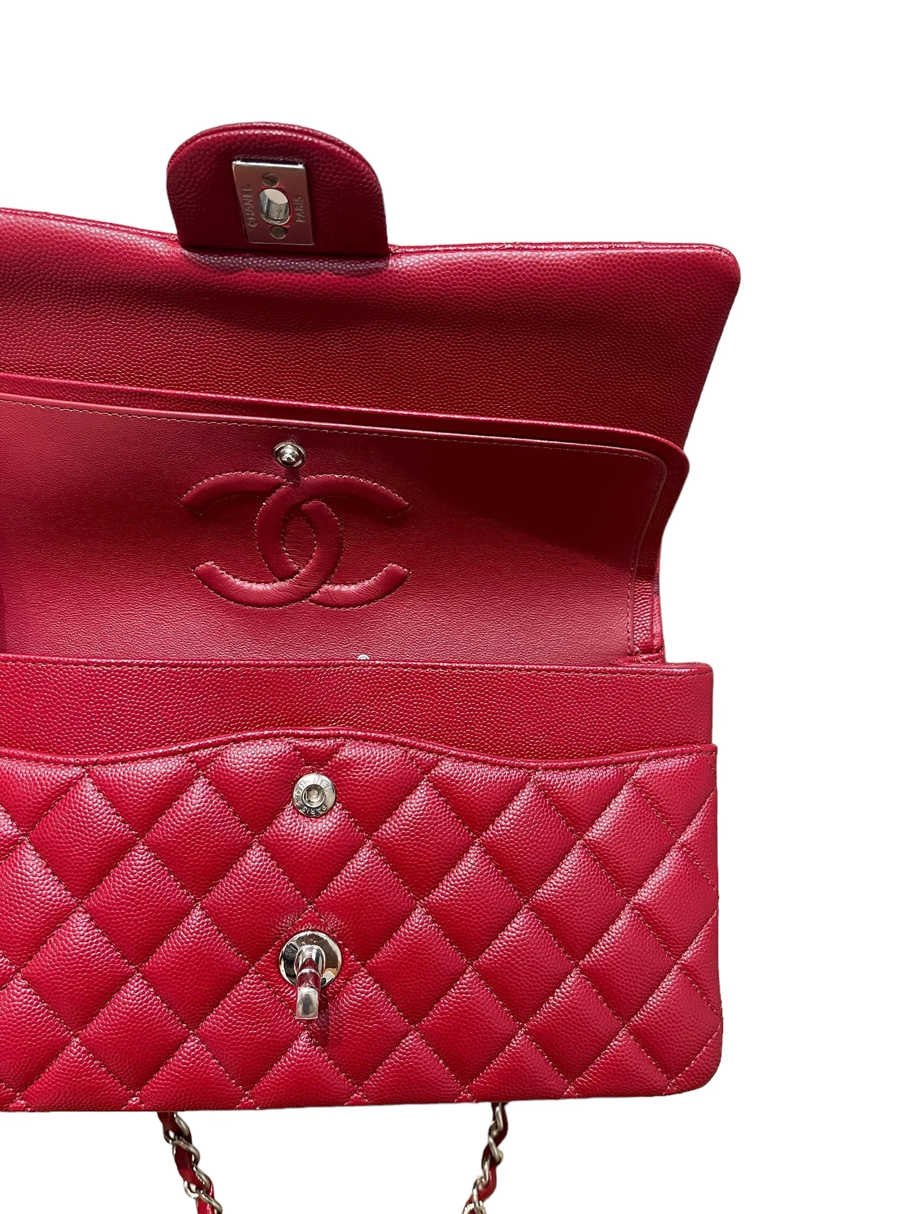 Chanel Classic Medium Flap Bag 17B Red