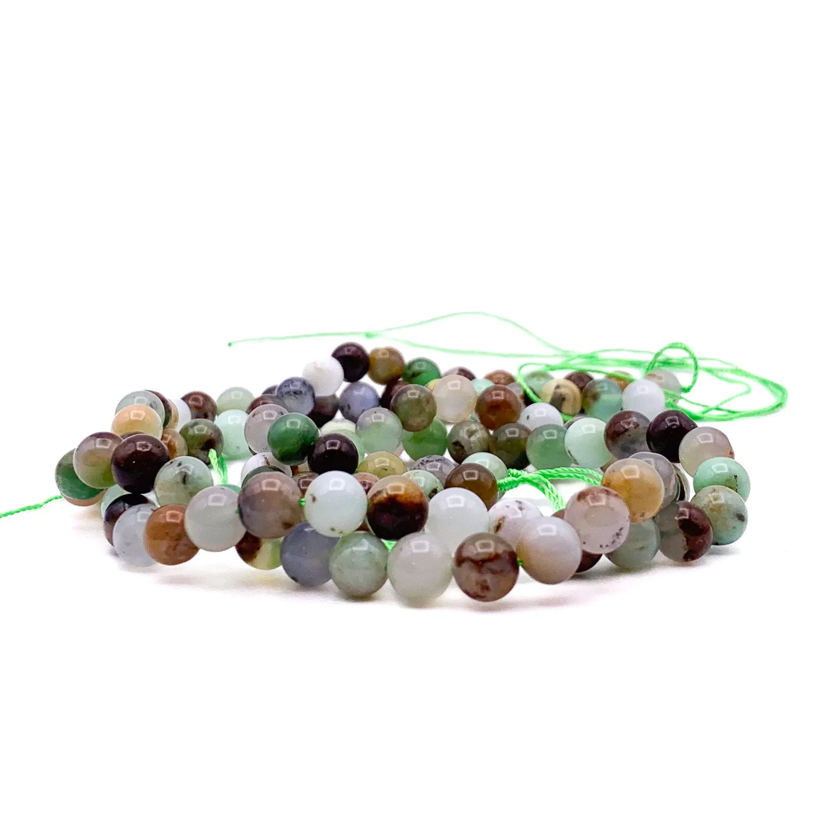 Chrysoprase 8mm Smooth Rounds Bead Strand