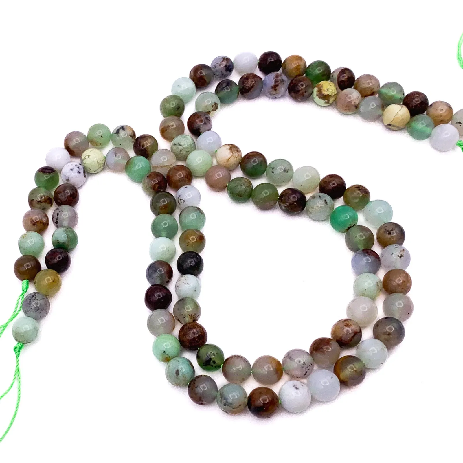 Chrysoprase 8mm Smooth Rounds Bead Strand
